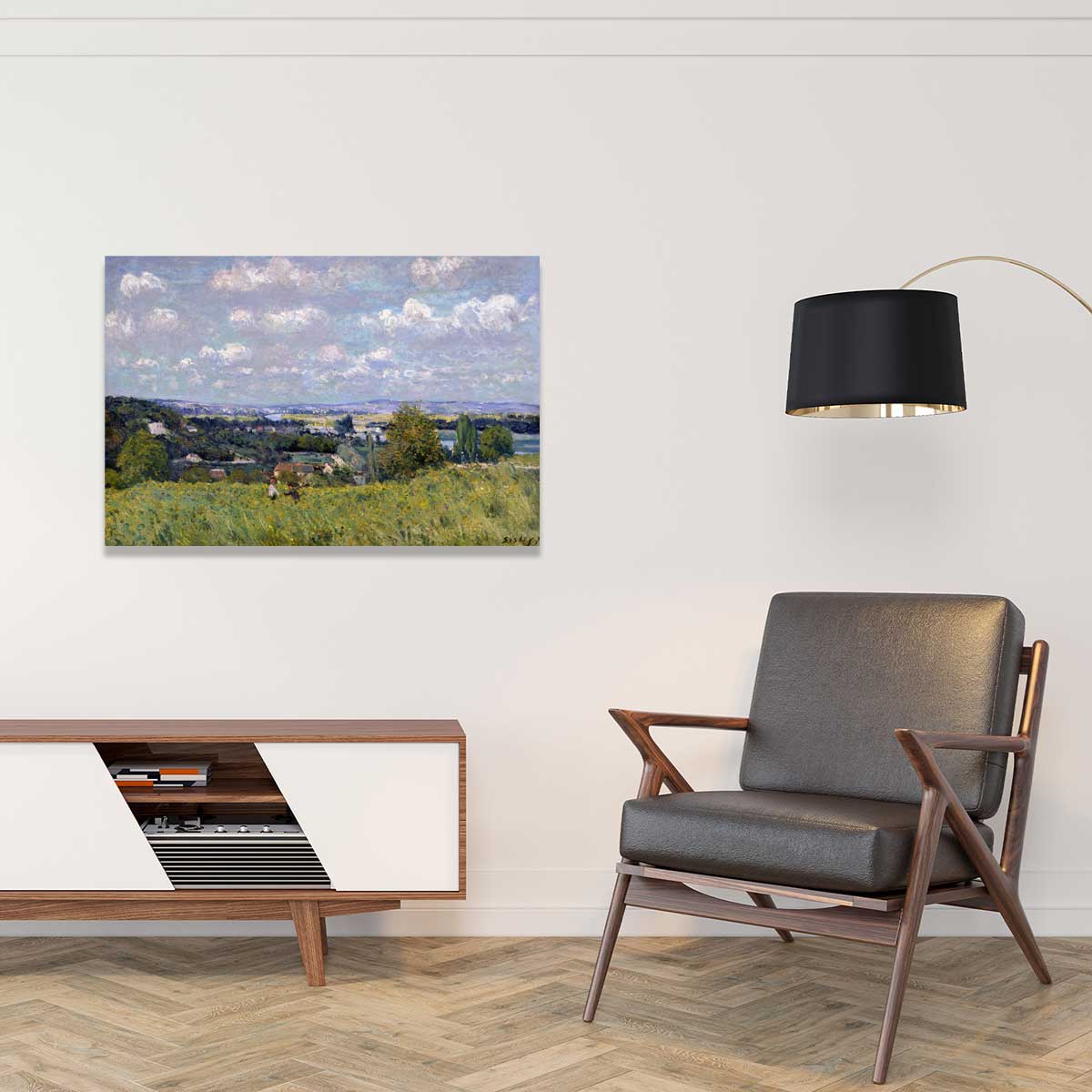 Tableau la vallée de la seine à saint cloud toile imprimée, HEXOA