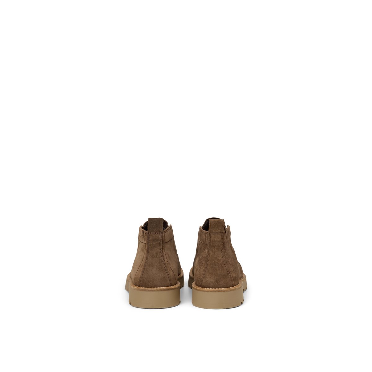 Chaussures à lacets, modèle Jack en cuir de vachette velours marron, MARC O'POLO