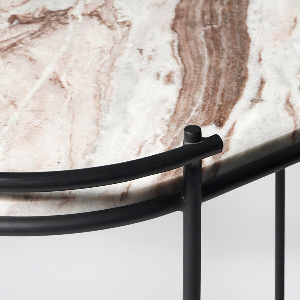 Cartizze Brown Marble Trolley black, SWOON