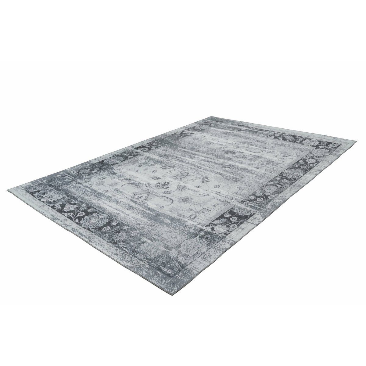Tapis rectangulaire tissé, SAPHIRA gris, bleu, ARTE ESPINA