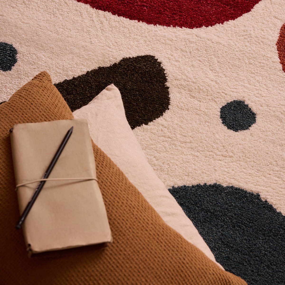 Tapis intérieur motif artistique EUPHORIA multicolore, NAZAR RUGS