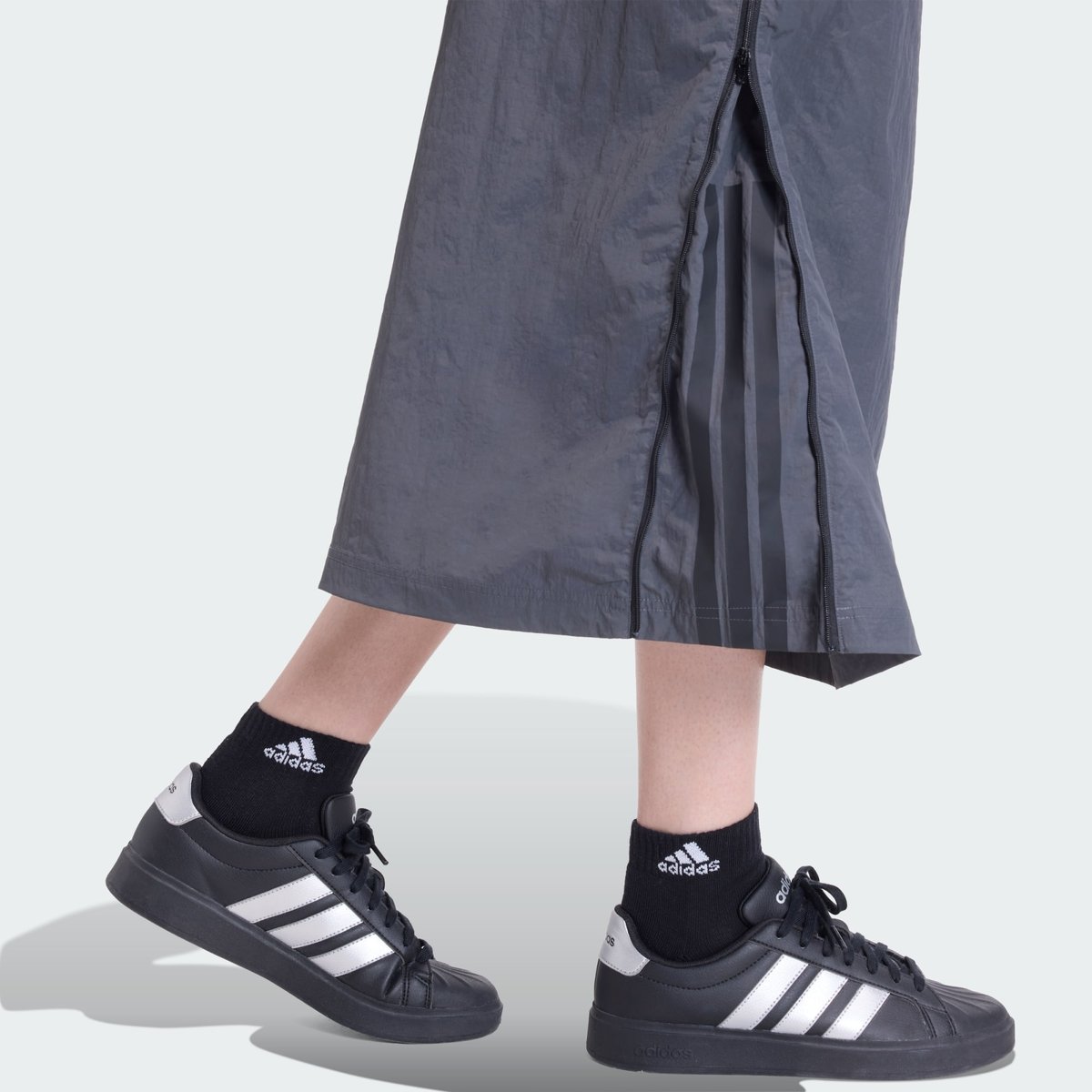 Jupe Tissée City Tech Zipée Jupe Tissée City Tech Zipée grey six, ADIDAS SPORTSWEAR