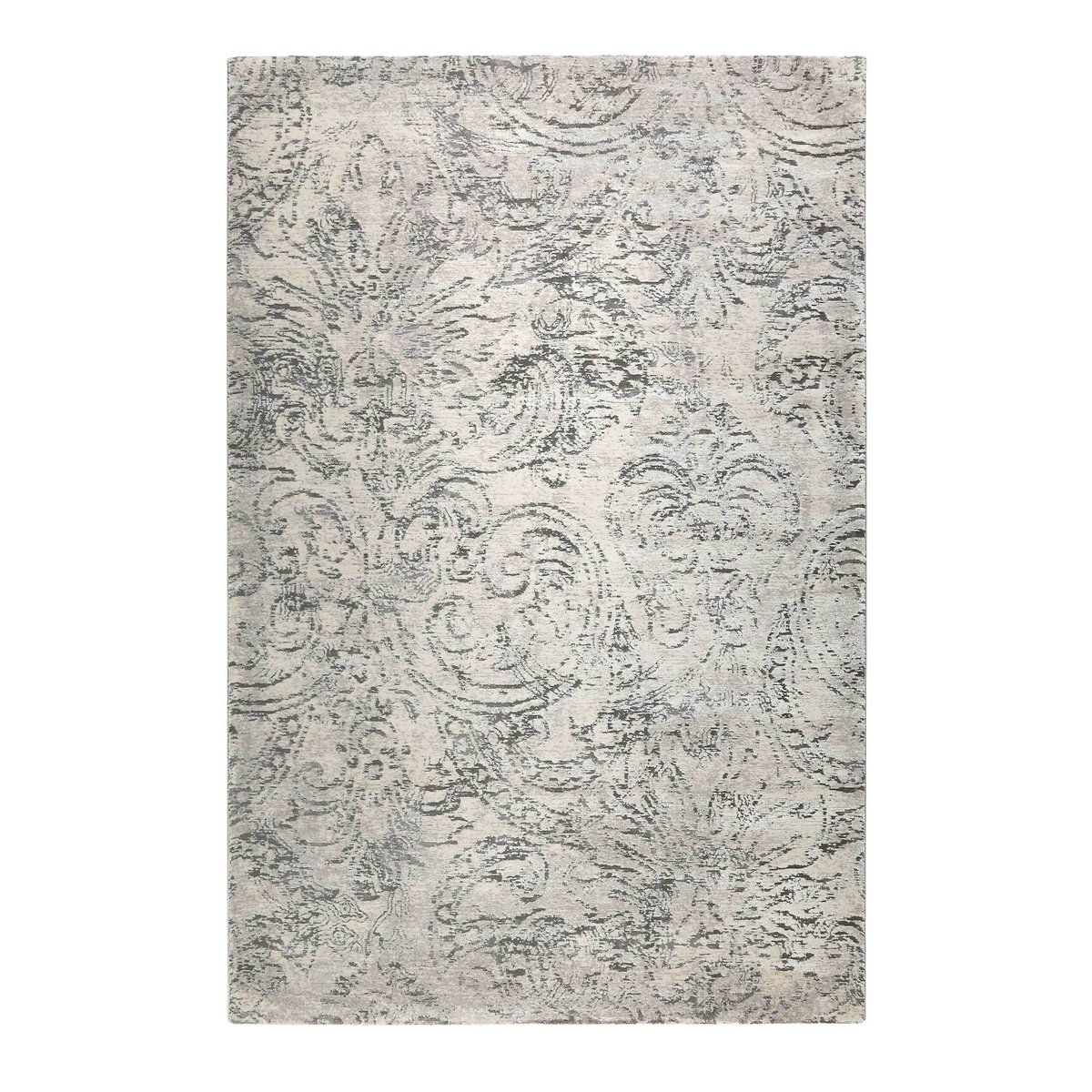Tapis velours ras à relief cachemire , ELDA gris, ESPRIT