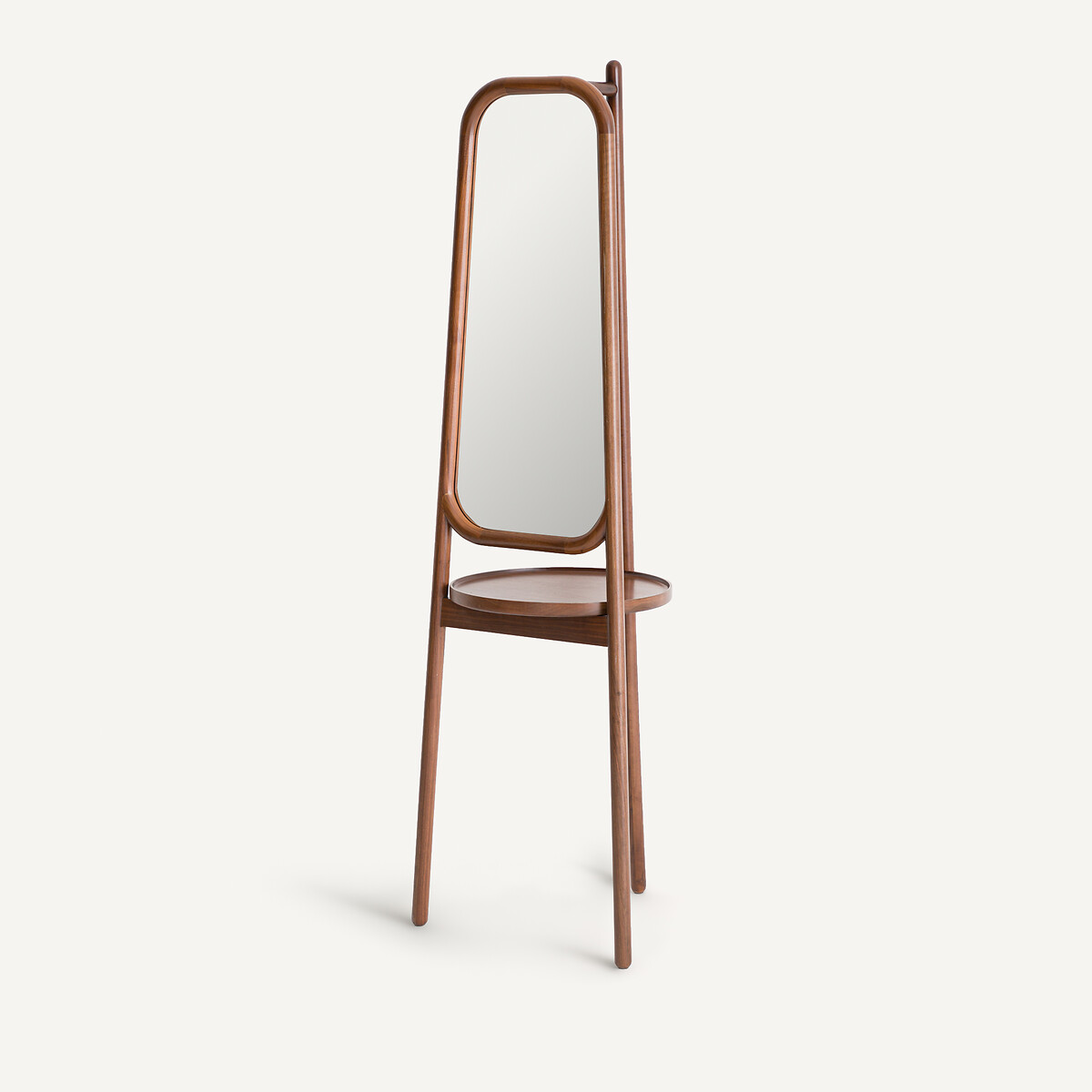 Miroir serviteur sur pied en noyer, hauteur 179,4 cm, ERCUS noyer, AM.PM