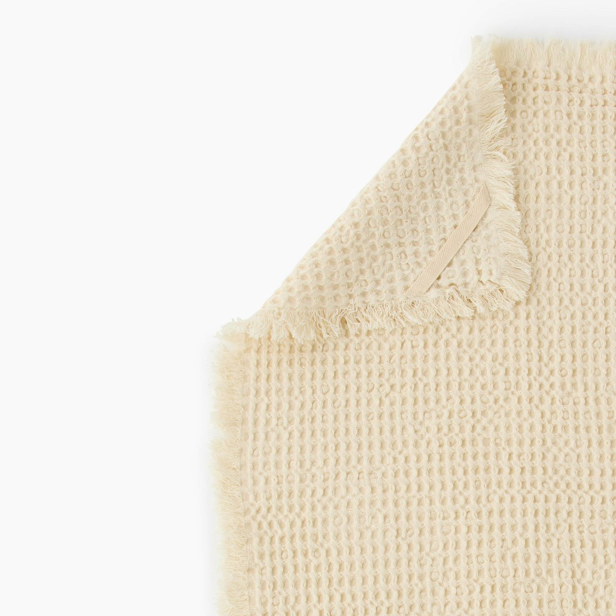 Torchon nid d'abeille, 50x70cm 100% coton, GRS off white, MONOPRIX