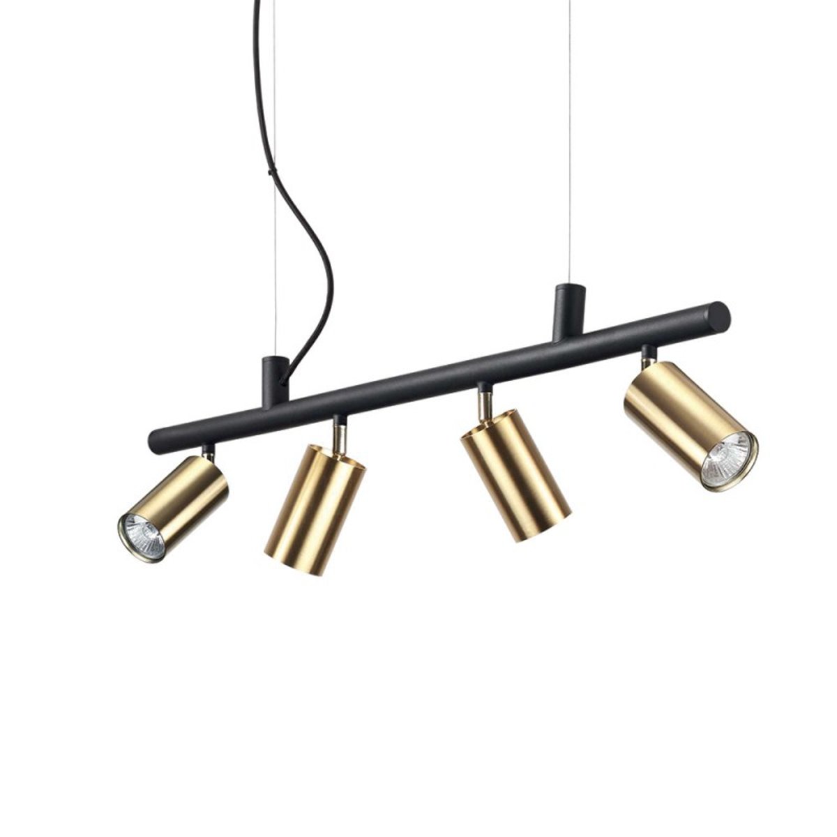 Suspension Métal Noir Spots Orientables Laiton laiton, MILLUMINE