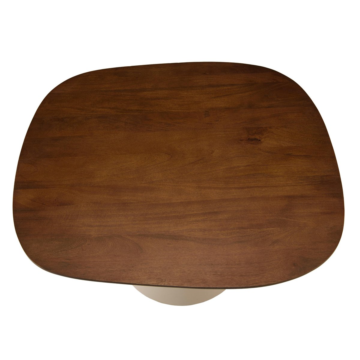 Table basse 80 cm en manguier pied métal TOSCA marron, PIER IMPORT
