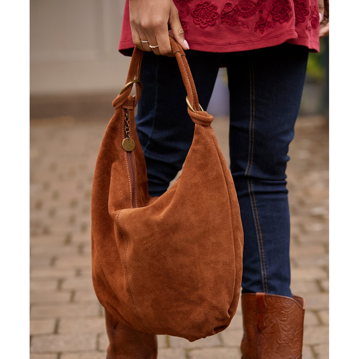 Sac Bobo Daim Italien Noué tanner, JOE BROWNS