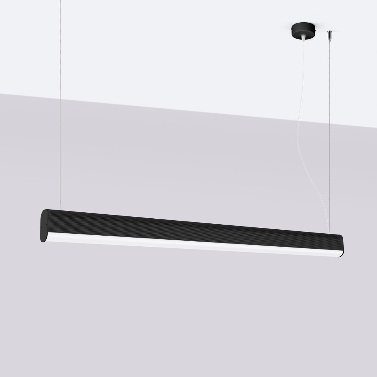 Suspension Aluminium Noir LED 1 Farge noir, EDEN