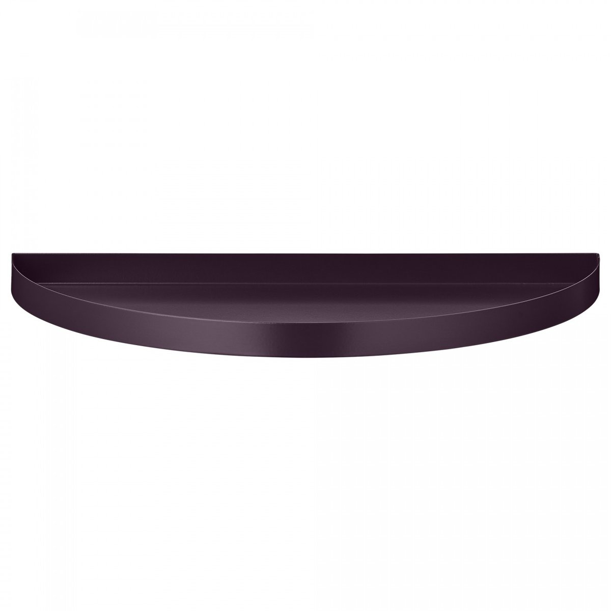 Plateau Demi Cercle 33 x 16,5 cm bordeaux, AYTM
