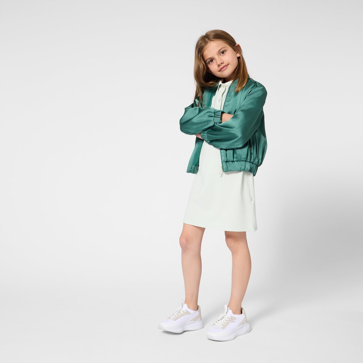 Robe polo sprout green, BOSS KIDSWEAR