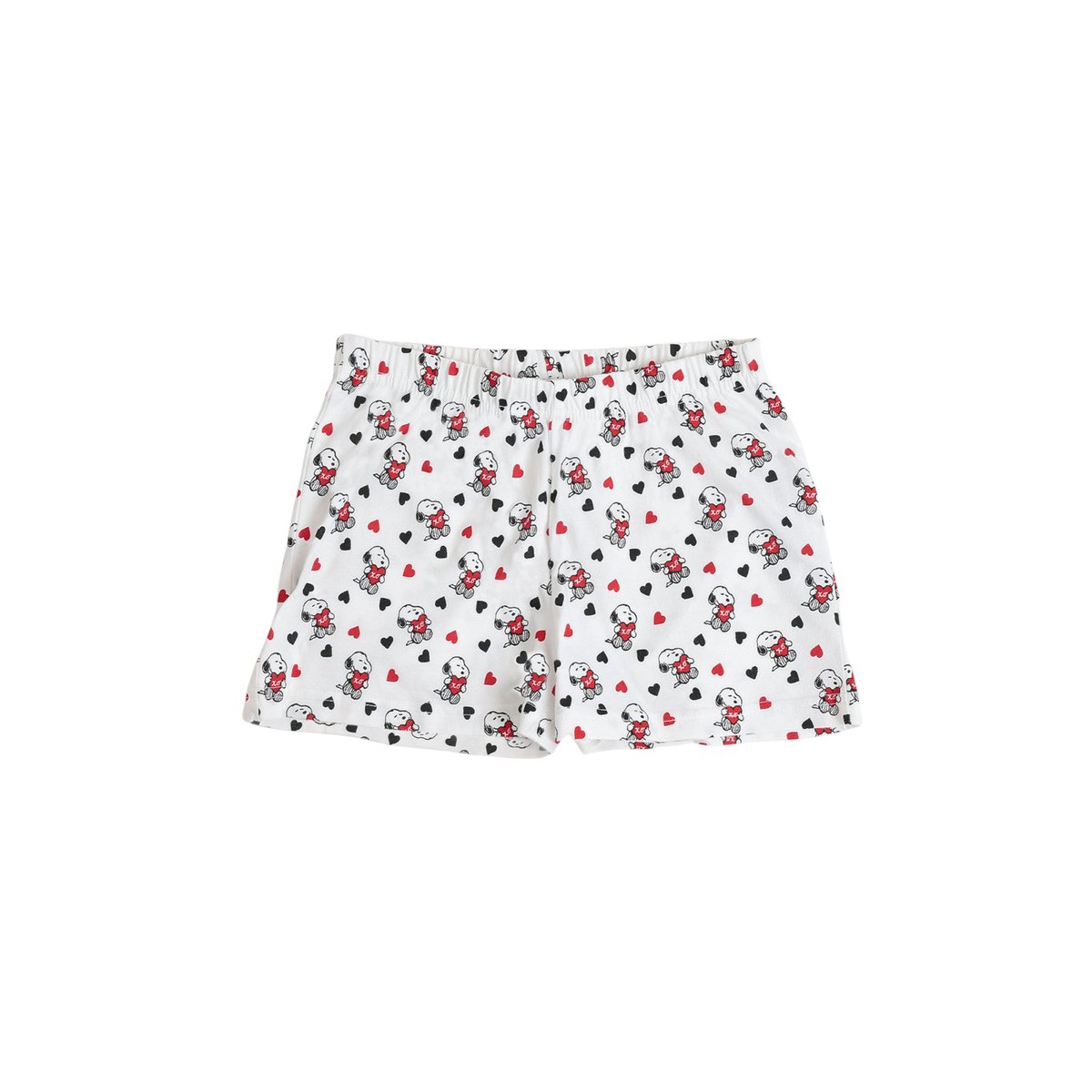 Pyjama short débardeur Peanuts In My Heart blanc, ADMAS