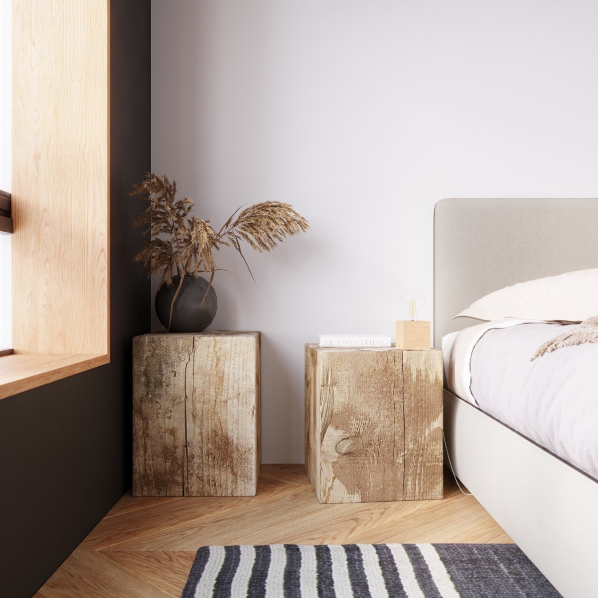 Applique Bois Bois Naturel E27 1 Ariz marron, EDEN