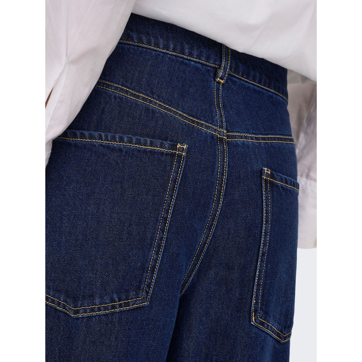Jean À Jambe Large dark blue denim 1, ONLY
