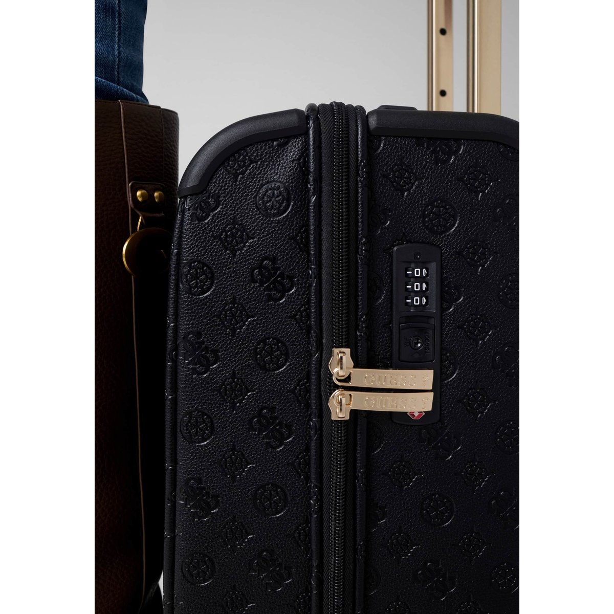 Trolley Avec Logo Lenwood noir multi, GUESS