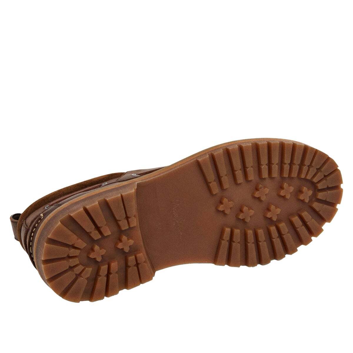 Baskets Bateau En Cuir brun, PEPE JEANS