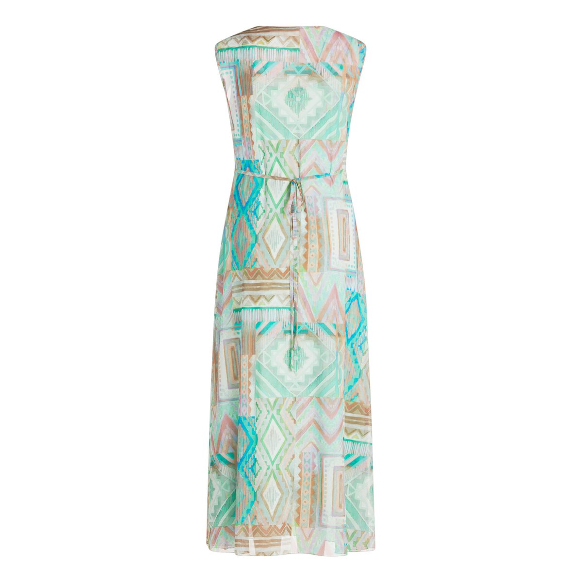 Robe longueur midi sans manches vert/violet, CARTOON