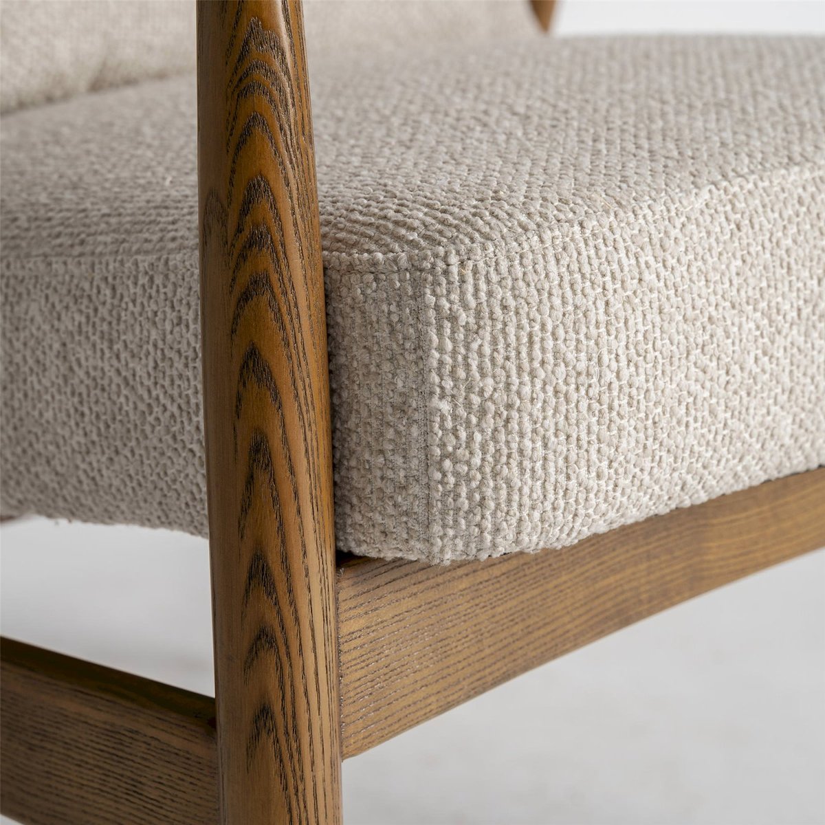 Fauteuil contemporain effet marbré beige effet marbré, RECOLLECTION