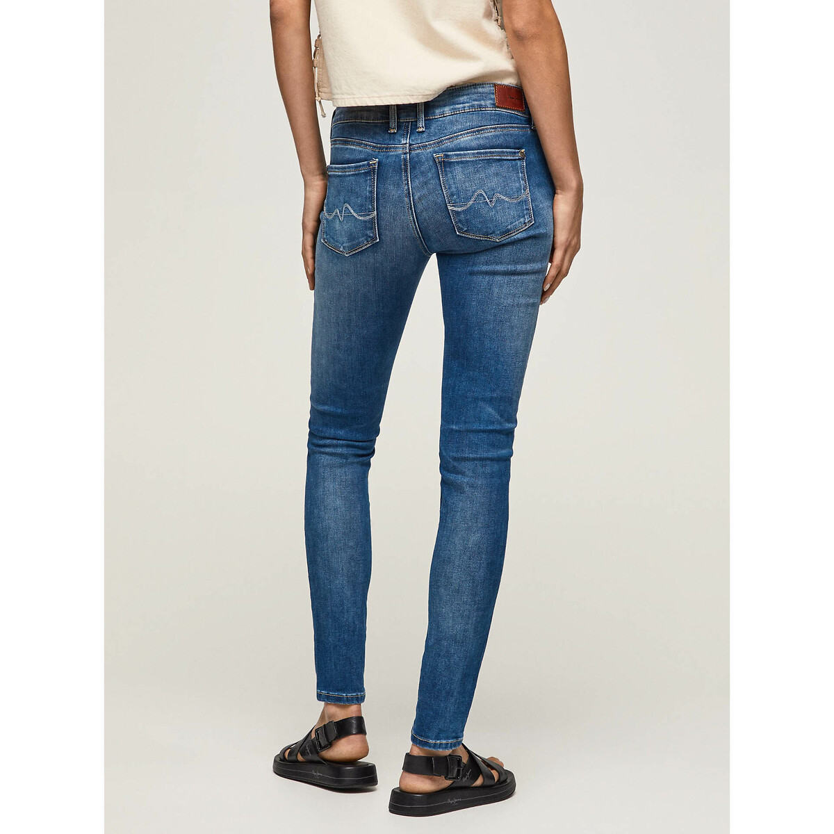 Jean skinny taille basse SOHO medium blue, PEPE JEANS