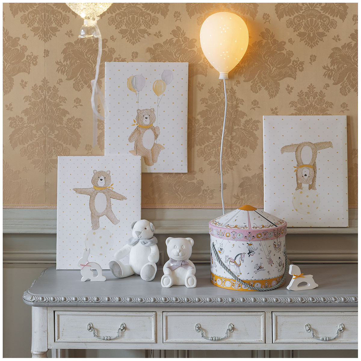 Décor parfumé Ourson - Nounours blanc, MATHILDE M