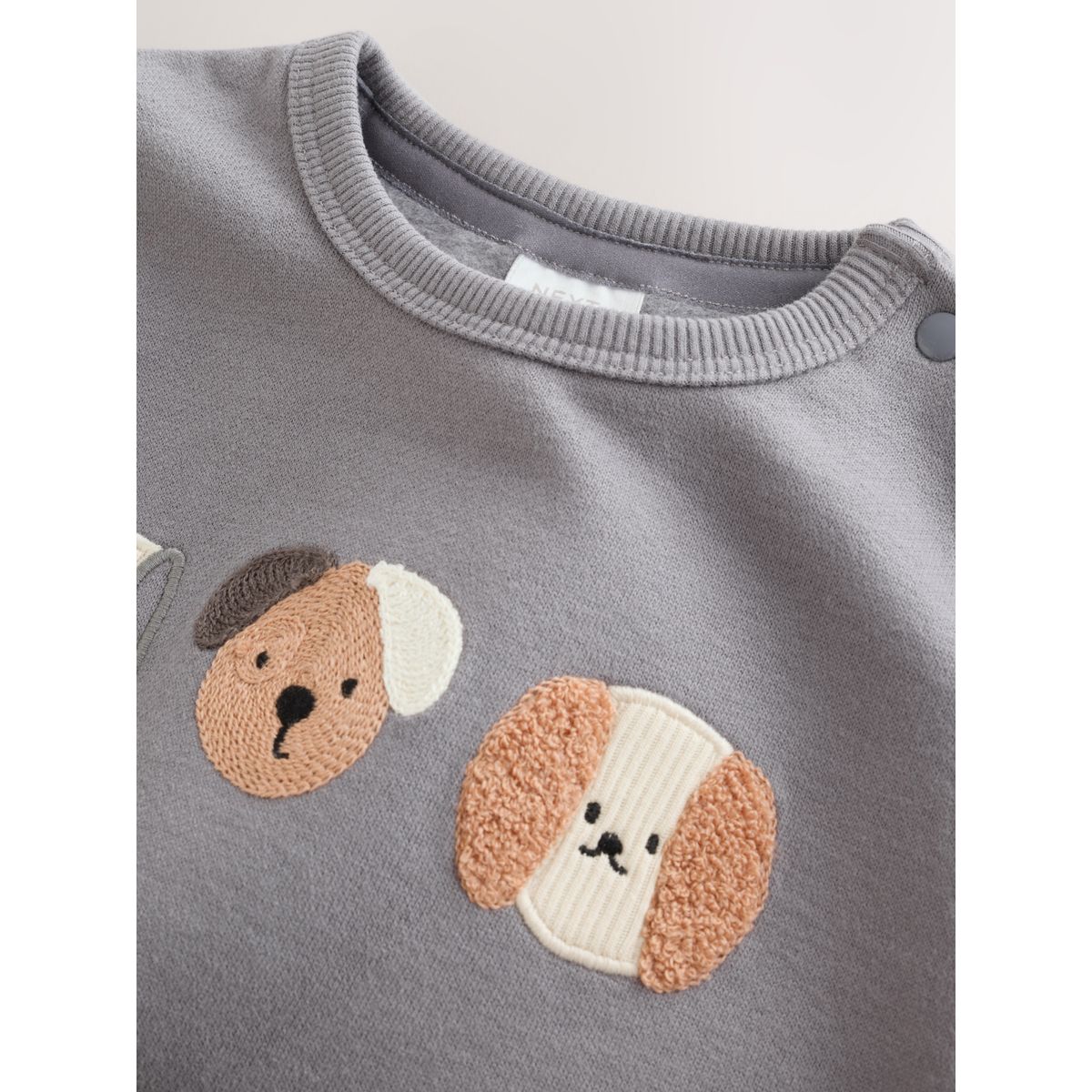 Ensemble bébé avec sweat et legging chiens gris, NEXT