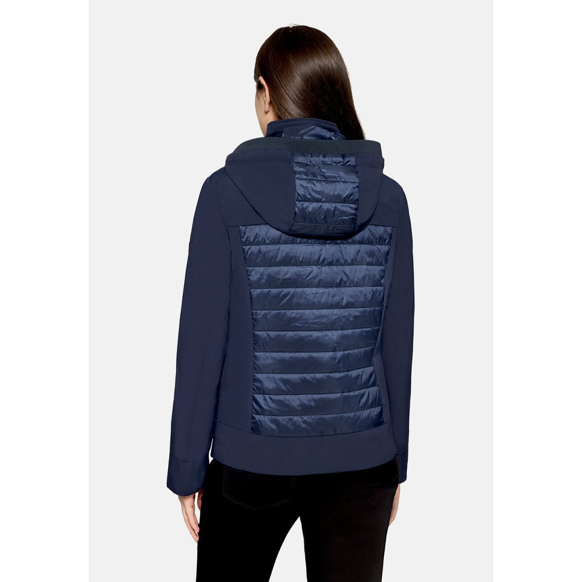 Veste outdoor à capuche amovible bleu foncé, BETTY BARCLAY