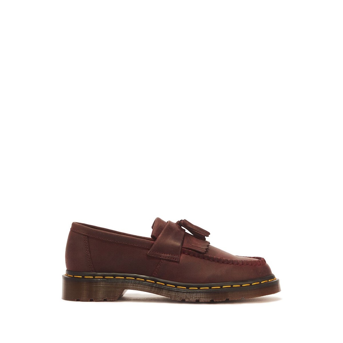 Adrian Crazy Horse leather loafers dark red, DR. MARTENS