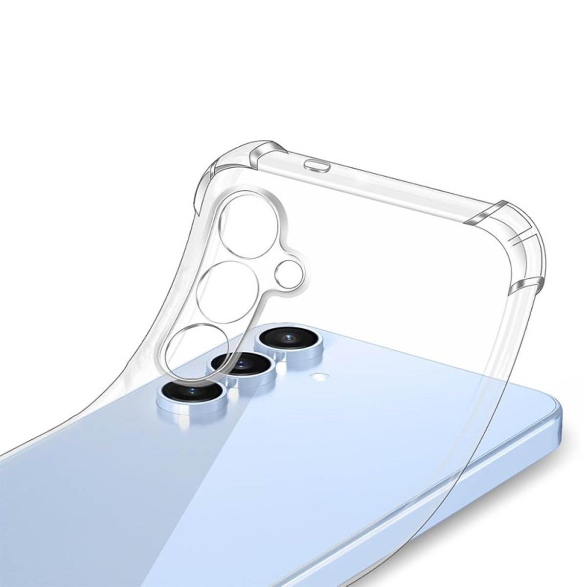 Coque Galaxy S25 antichoc + 2 vitres transparent, EVETANE
