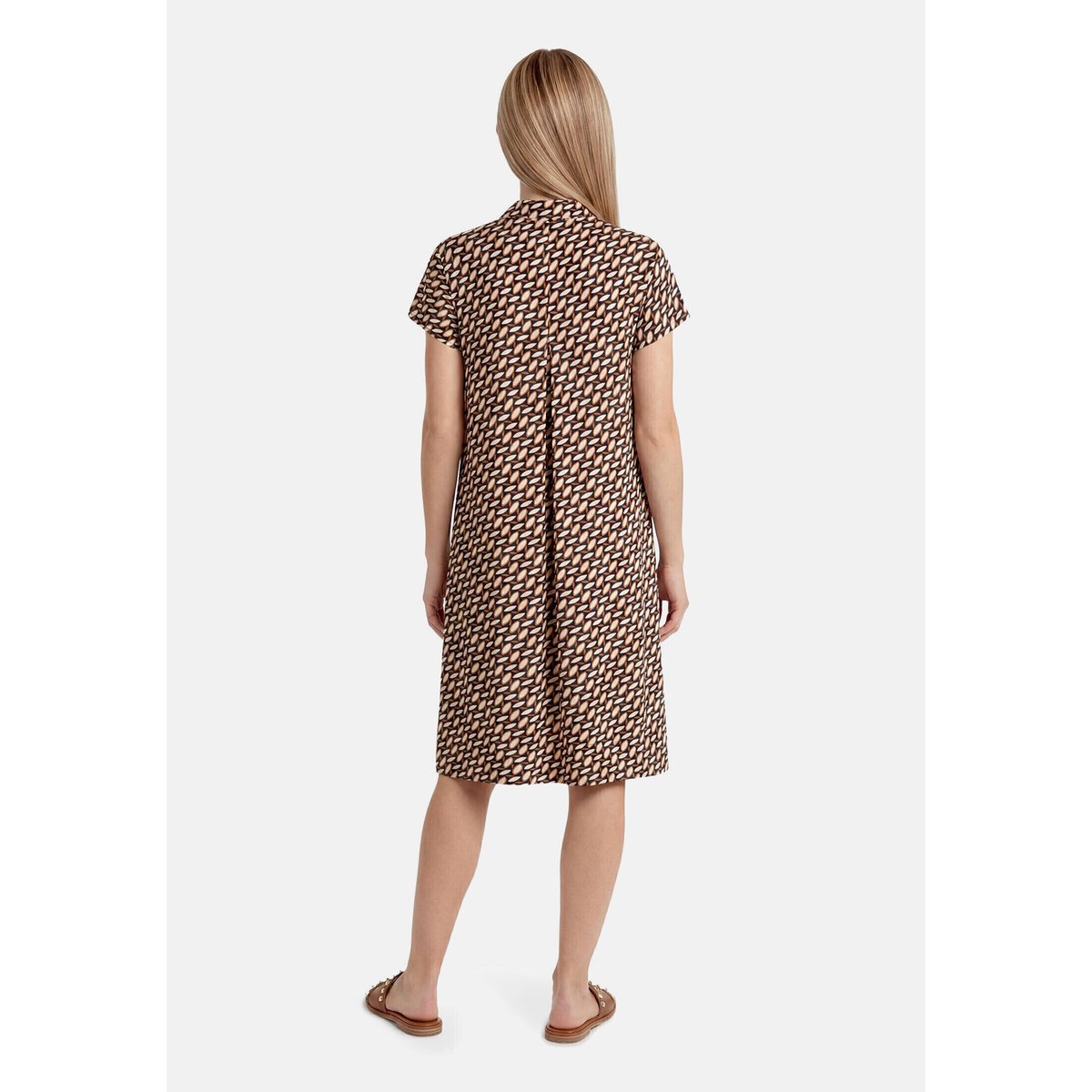 Robe d'été manches courtes dark blue/brown, BETTY BARCLAY