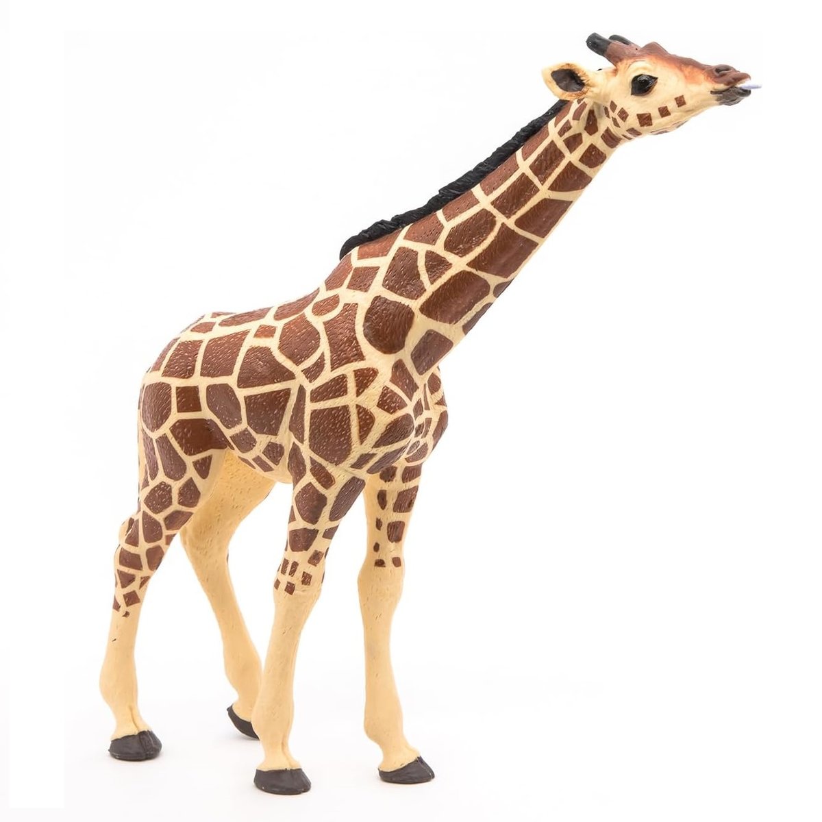 Figurine Girafe tête levée marron, PAPO