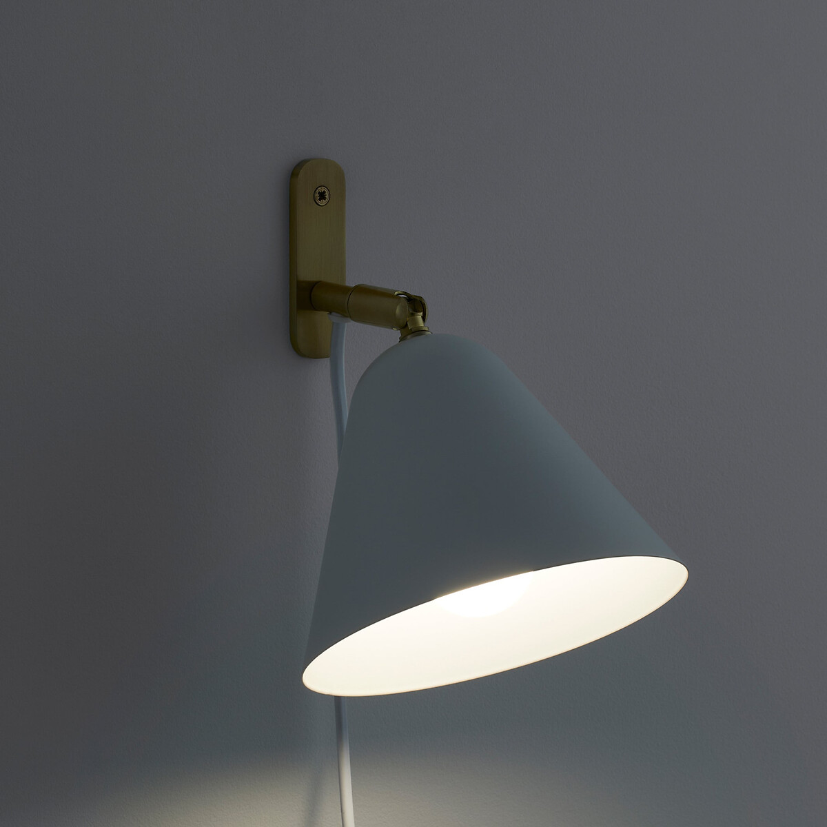 Aplique de pared de metal, Copita blanco, LA REDOUTE INTERIEURS