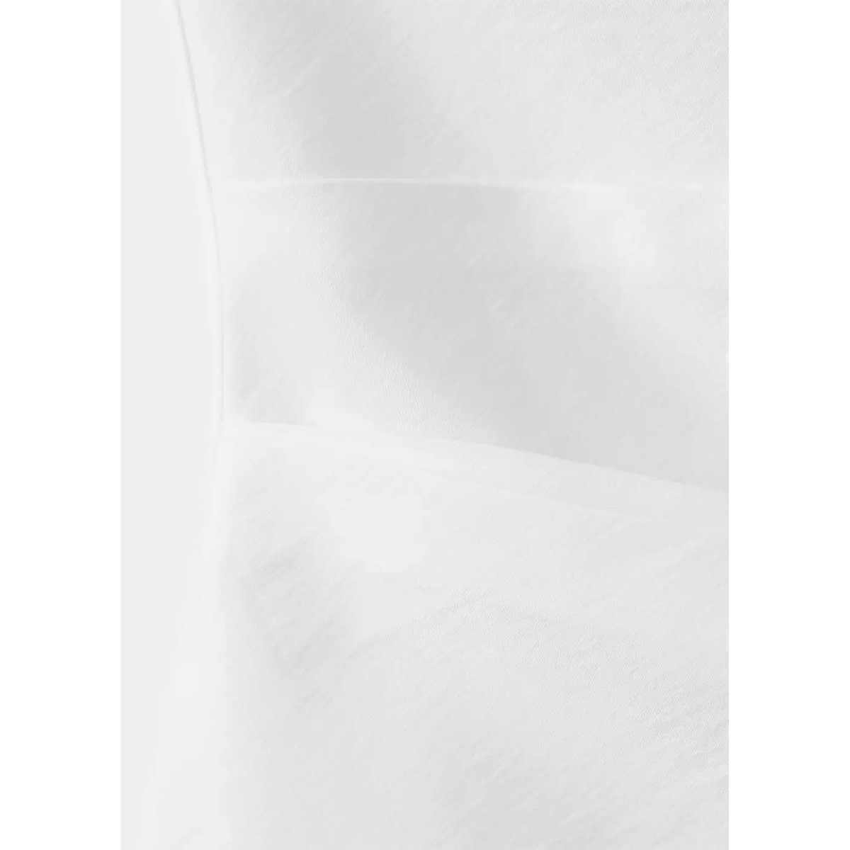 Top en coton drapé blanc cassé, MANGO