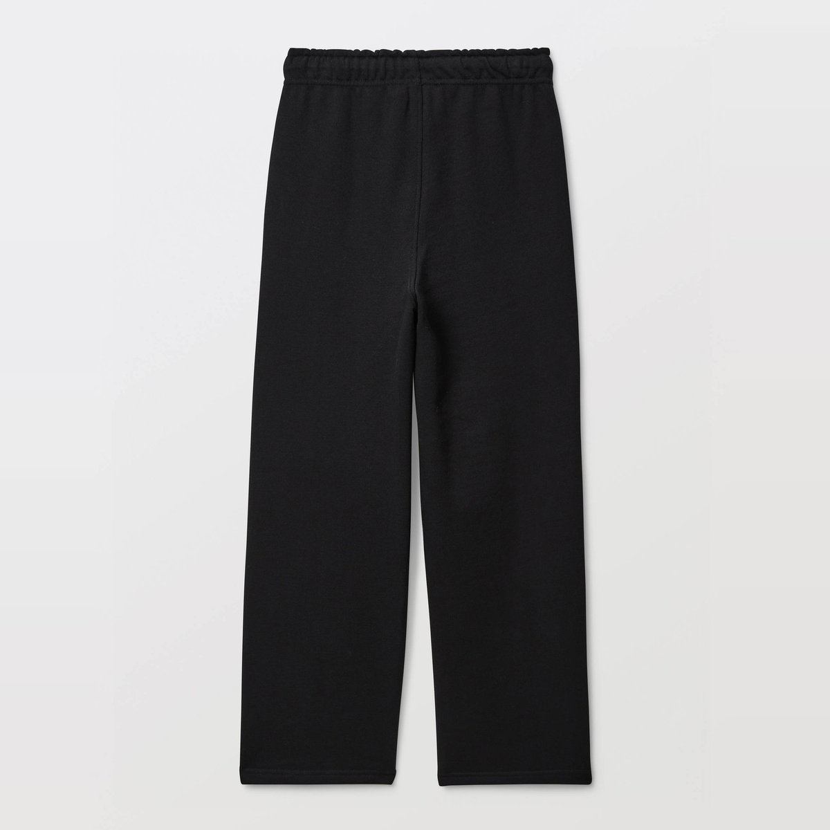 Jogging cargo large en molleton uni en coton BIO GOTS noir, MONOPRIX
