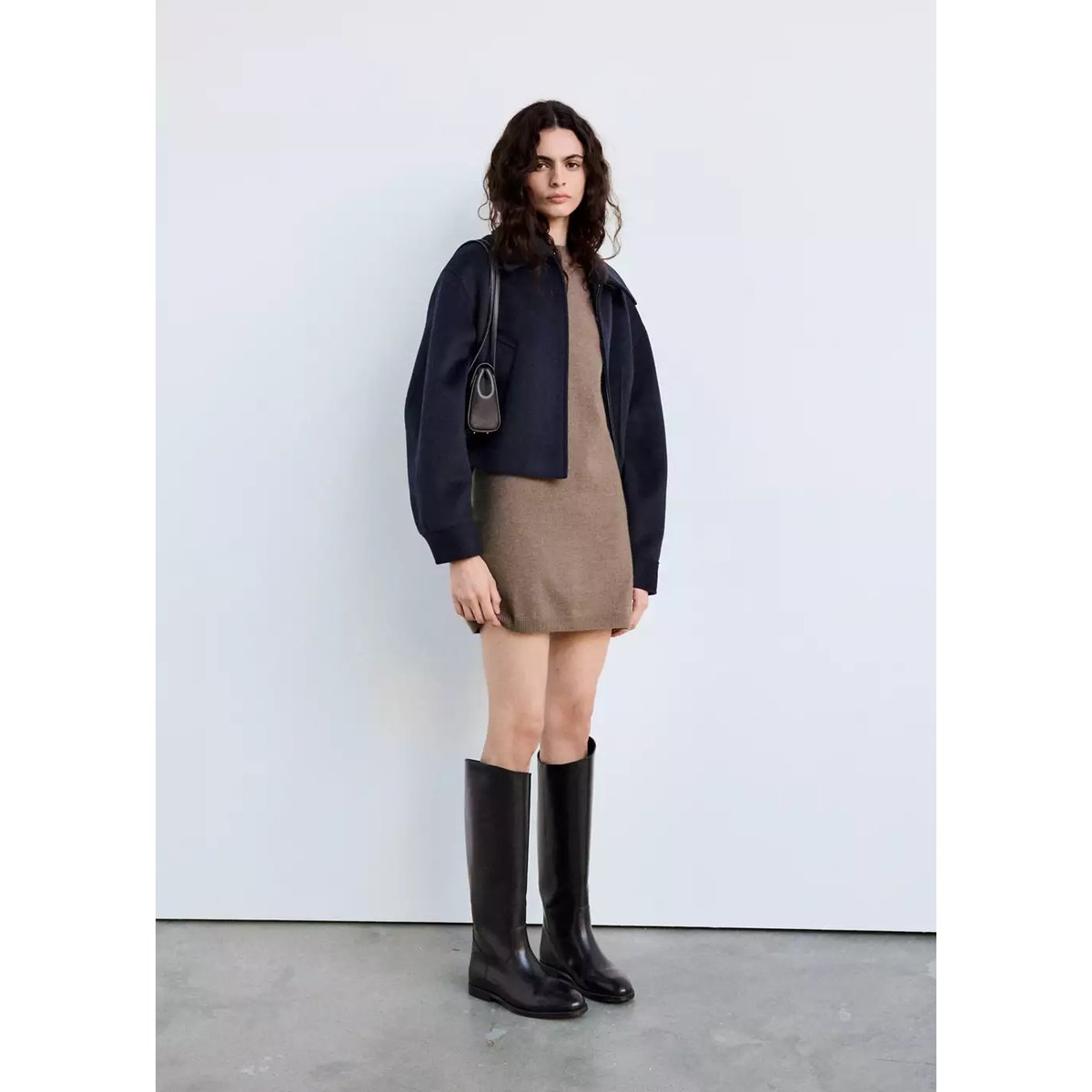 Robe nekanu marron moyen, MANGO