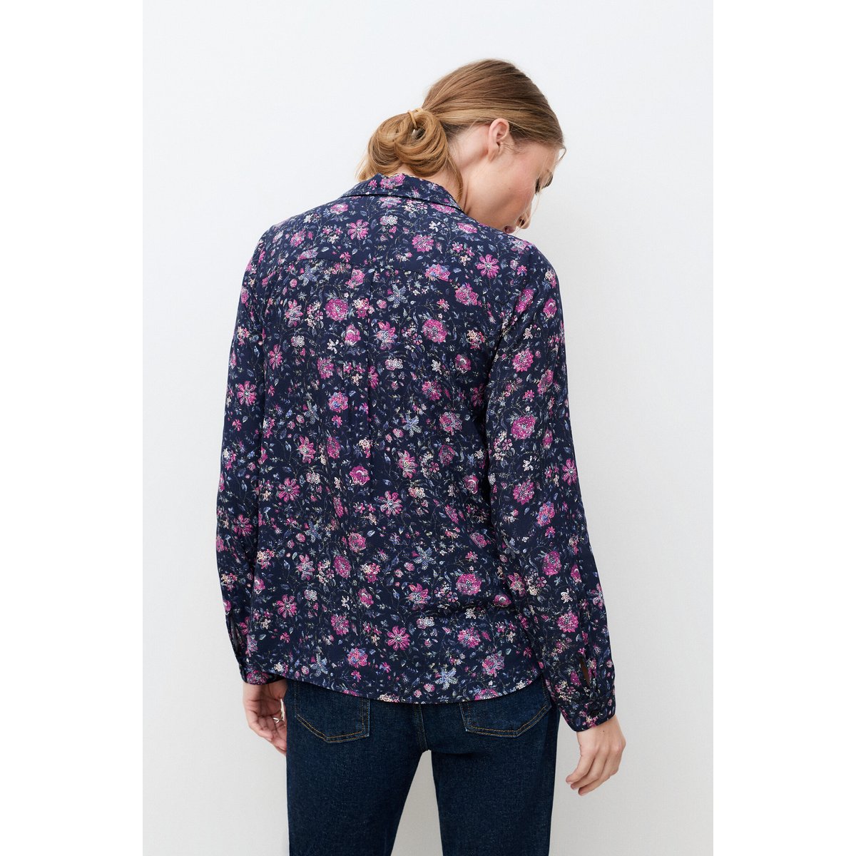 Chemise droite col chemise CJESSICA bleu marine, CAROLL
