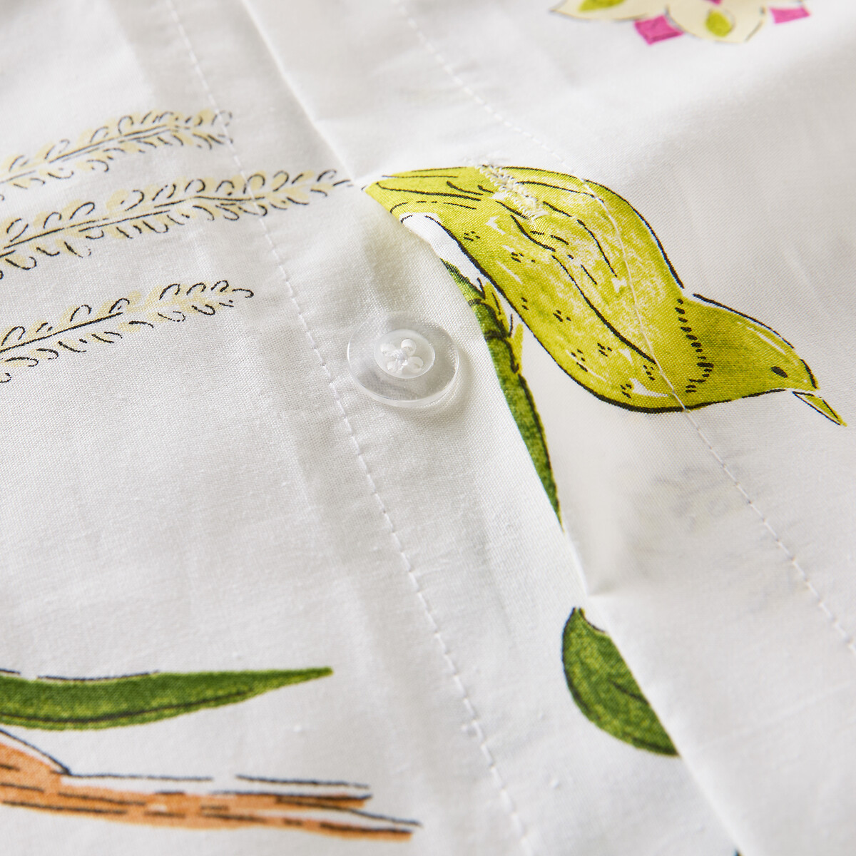 Housse de couette en percale de coton, imprimé oiseaux et fleurs, NORA imprimé, LA REDOUTE INTERIEURS