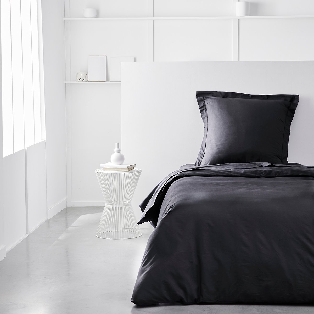 Housse de couette en coton BIO ORGANIC gris anthracite, TODAY