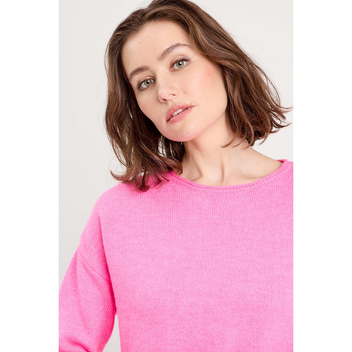 Pull manches longues rose, CACHE CACHE
