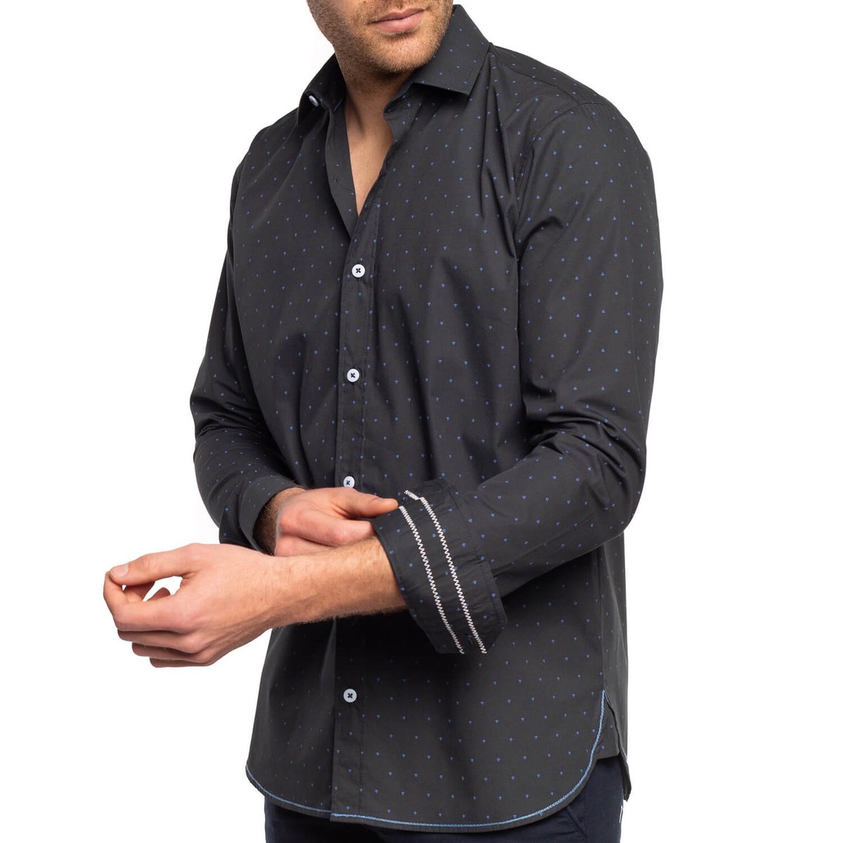 Chemise fleur de lys Navy sur Shilton : le vêtement Rugby Sportswear ! navy, SHILTON