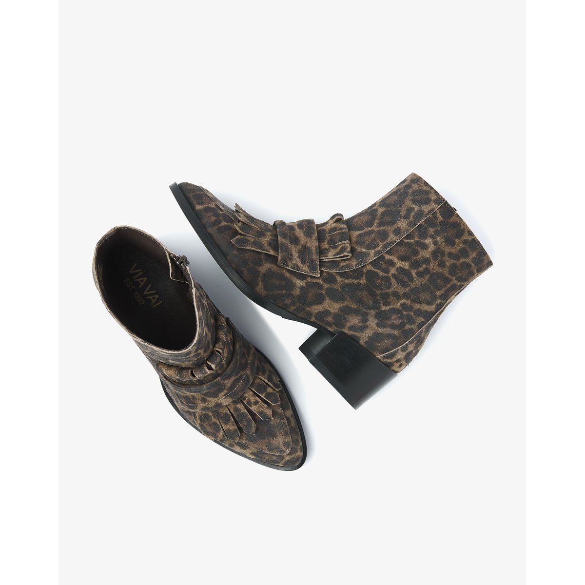 Bottines ROSE HANNAH marron,leopard print,multicolore, VIA VAI