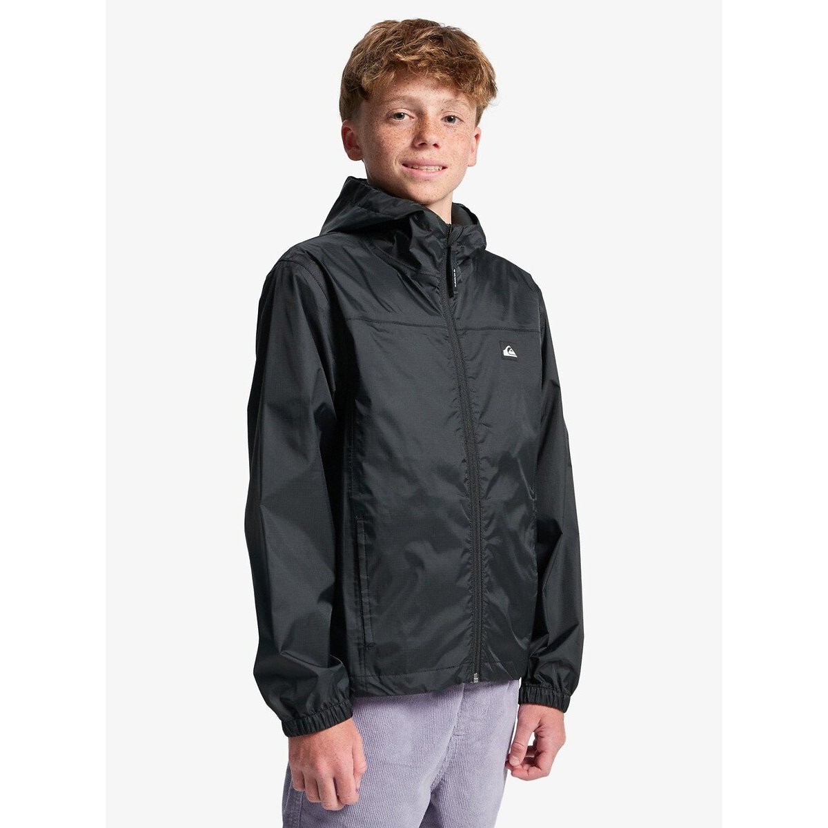 Coupe-vent technique, imperméable noir, QUIKSILVER