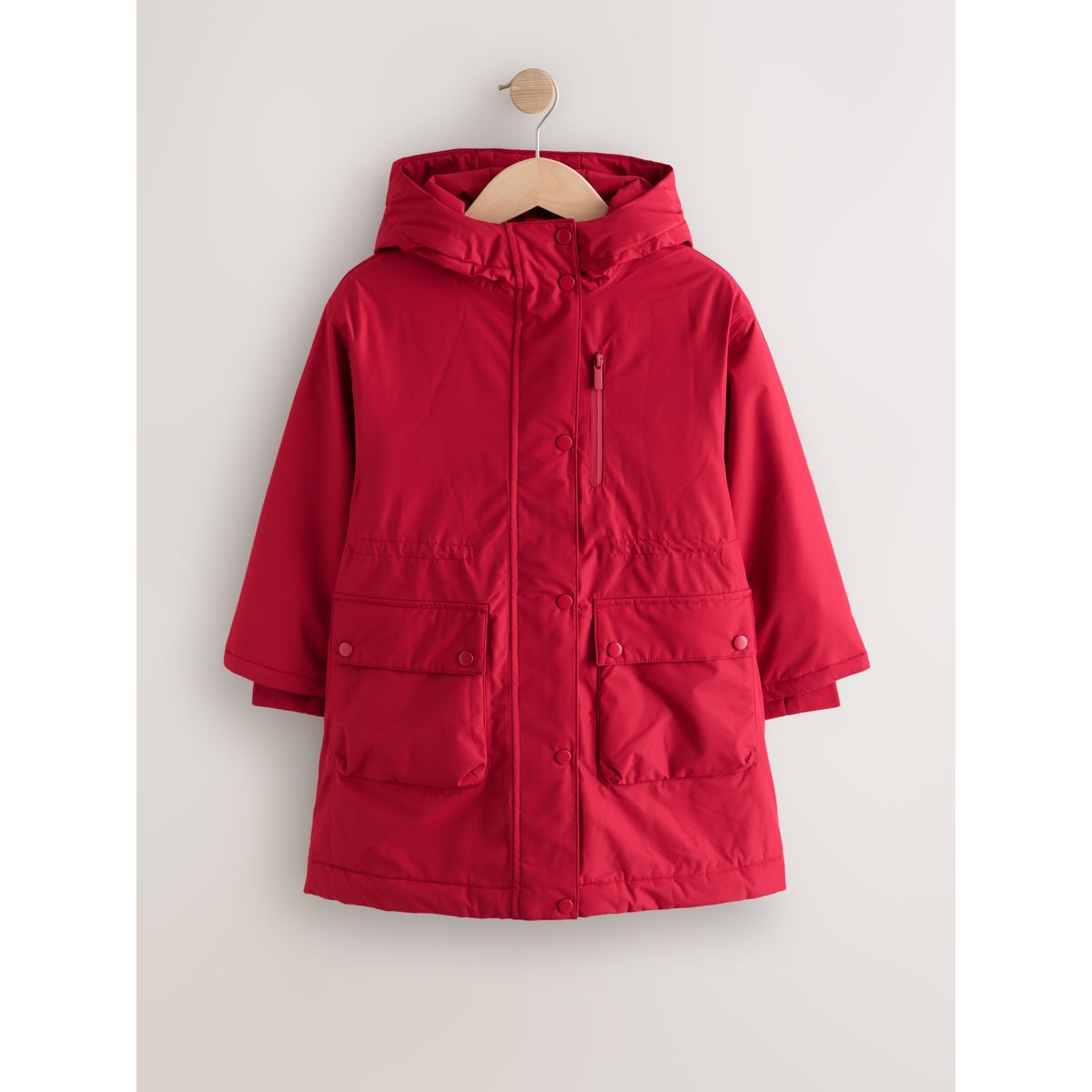 Manteau matelassé imperméable rouge, NEXT