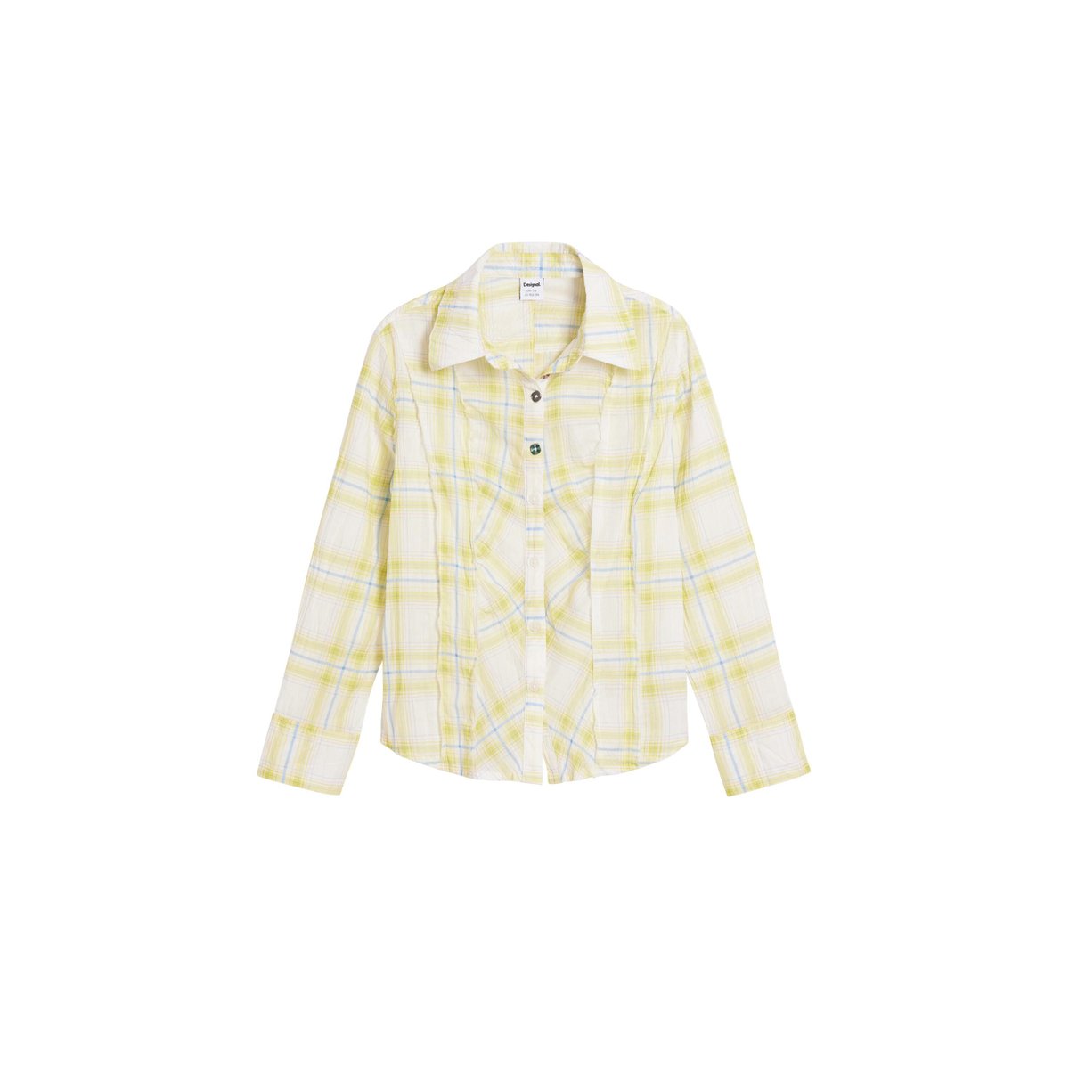 Chemise à carreaux buble jaune, DESIGUAL