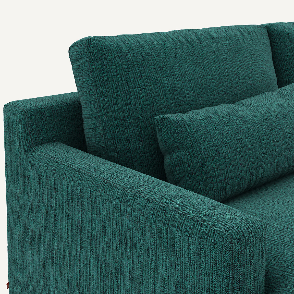 3- oder 4-Sitzer-Sofa aus meliertem Stoff, ALWINE dunkelgrün, AM.PM