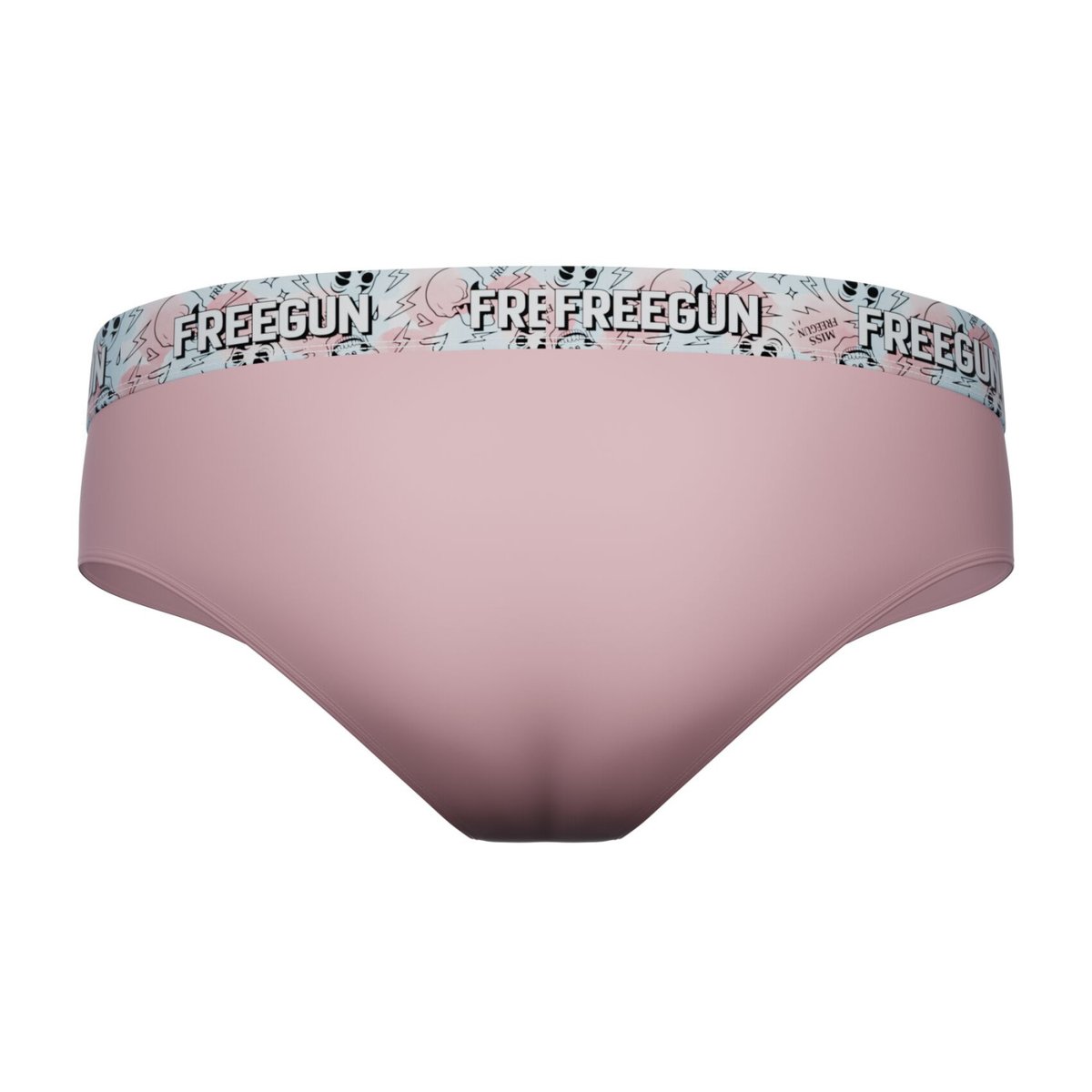Lot De 3 Culottes Coton noir/rose/bleu/jaune, FREEGUN