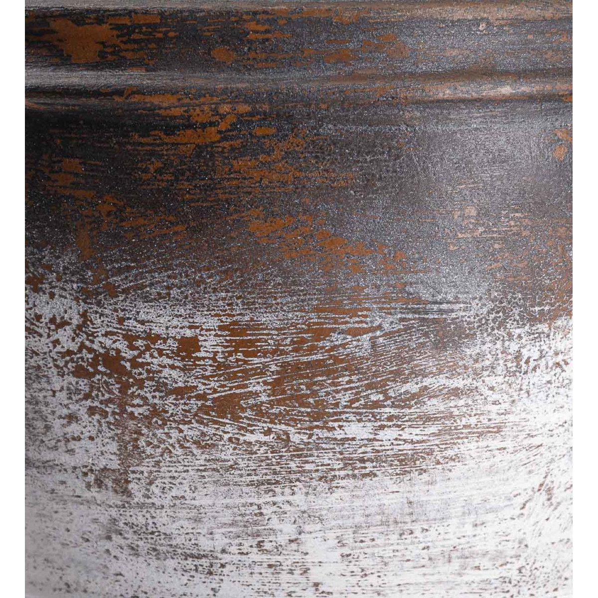 Vase argile gris, DECORATION D’AUTREFOIS