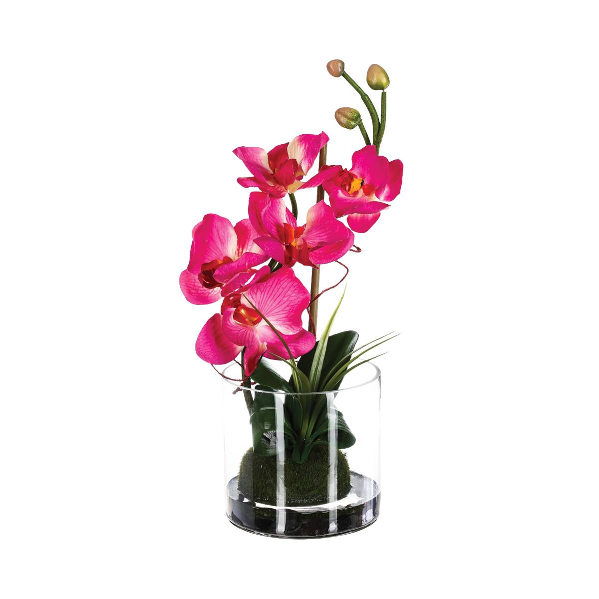 Composition d'orchidées artificielles ORCHIDEE blanc, ATMOSPHERA