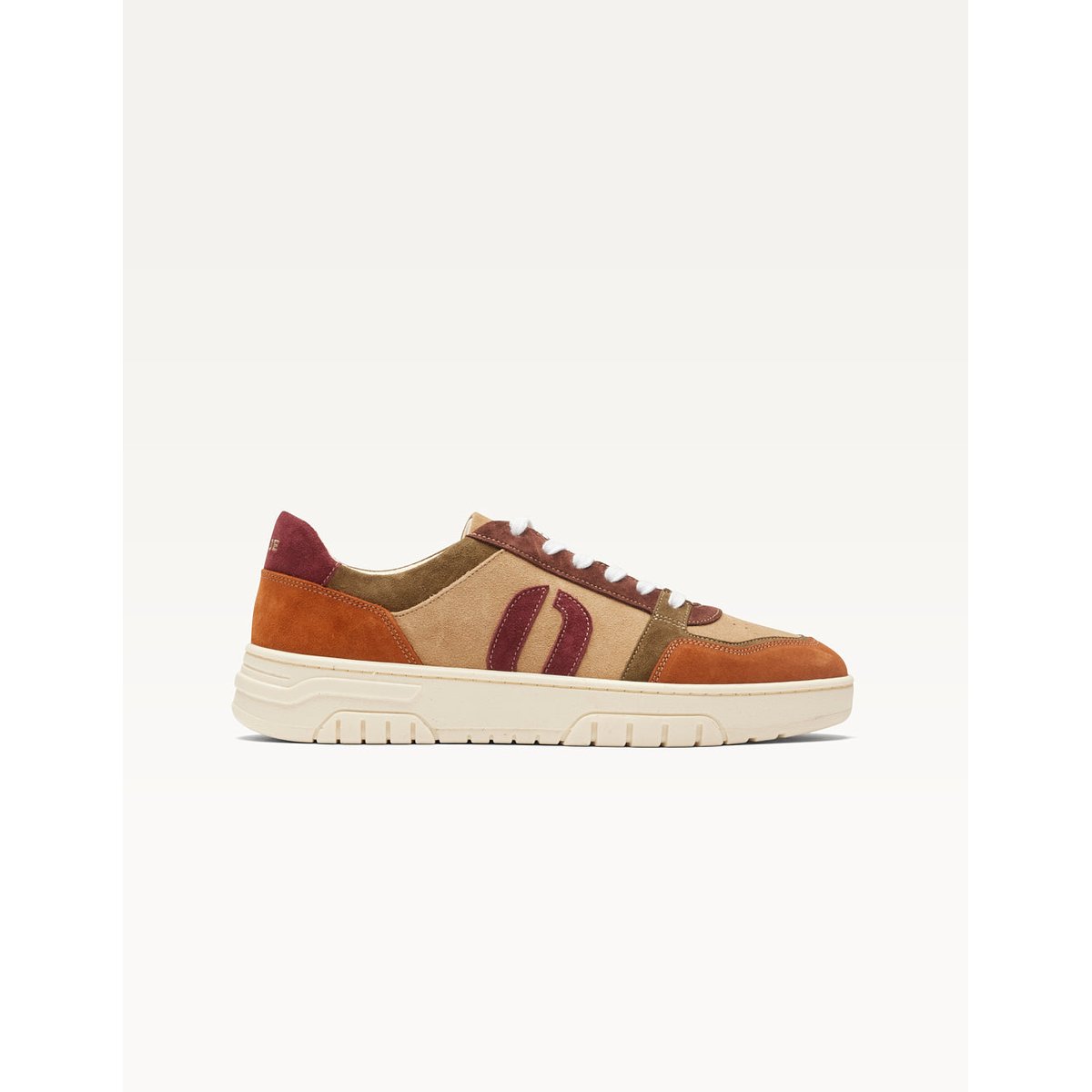 Baskets basses NINO ambre kaki beige, ODAJE