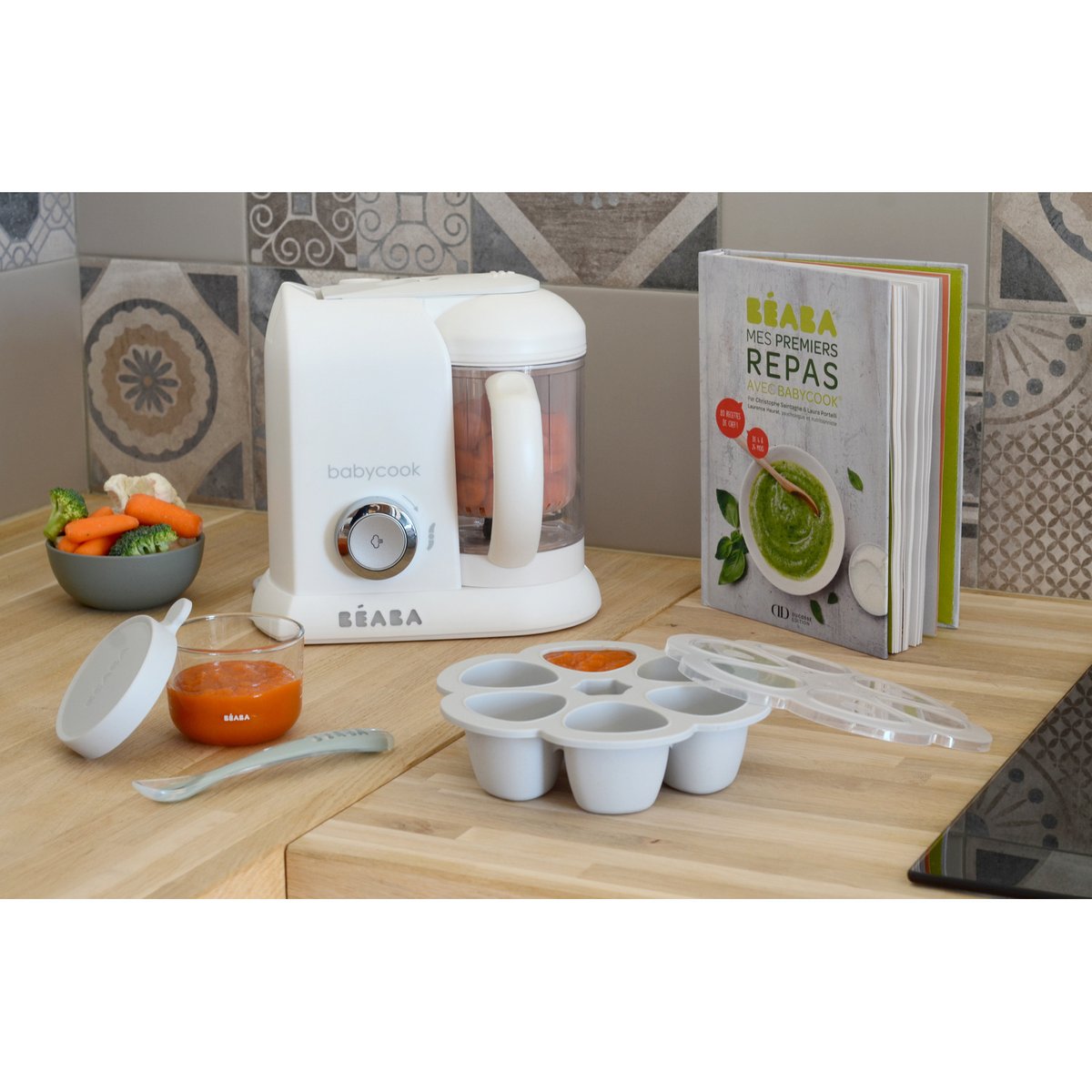 Moule de congélation multi portions 90 ml gris, blanc, BEABA