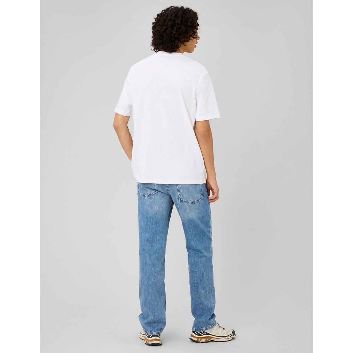 Jean straight 5 poches bleu moyen, BZB